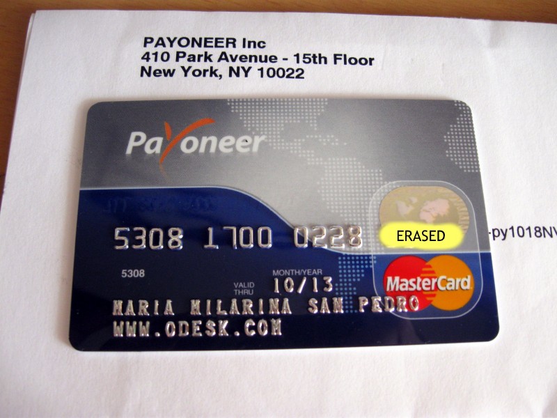 Payoneer карта банковская