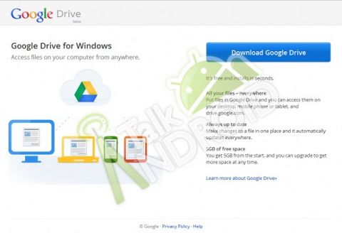 Запуск Google Drive состоится через неделю. Всем по 5 Гигабайт бесплатно