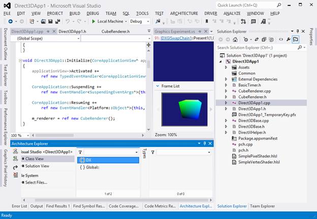 Visual studio как выбрать проект