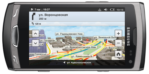 «Рамблер Карты» для телефонов Samsung